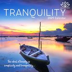 2025 Square Wall Calendar, Tranquility, 16-Month Mind, Body, Spirit Theme with 180 Reminder Stickers (12x12 In)
