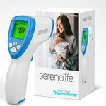 SereneLife Infrared Digital Professional Thermometer,Non-Contact Touchless Forehead Thermometer for Adults and Kids,Accurate Instant Readings with Fever Alarm,Memory Recall ,3 in 1 Digital LCD Display