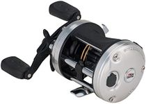 Abu Garcia Ambassadeur C3 Conventional Reel, Size 6500 (1292722), 3 Stainless Steel Ball Bearings + 1 Roller Bearing, Carbon Fiber Star Drag, Max of 15lb | 6.8kg,Silver