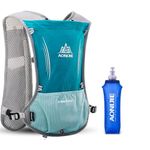 5L Hydration Backpack Bicycle Bag Lightweight Hiking backpack for Outdoor Hiking Climbing Running Cycling Biking Water Backpack with Hydration System (Lightblue With 500ml Water Bottle, One Size)