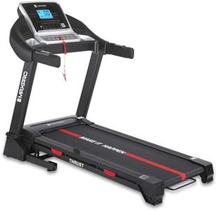 MAXPRO Thrust | 6HP Peak DC Motor Auto Incline Treadmill |15 Level Auto Incline| Max.Speed 16Km/H, LCD Display, Foldable Motorized Home Use Treadmill for130kgs User Weight (PTA550IDC)