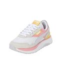 Puma Girls Cruise Rider Peony Jr Peach Smoothie-White-Spring Lavender Sneaker - 5 UK (38568914)