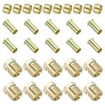 PATIKIL 6mm ID 8mm OD Tube Compression Assortment Kit, 15 Set Brass Compression Sleeve Ferrule & Insert & Nut for Water Oil Air Pipe