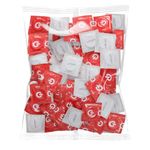 ON) Strawberry Flavored Condoms I 54mm Wide I Pack of 100 I Red, Fruity Condoms I with Silicone Lubricant I 0.07mm Wall Thickness I Vegan Condoms I Condoms for Men