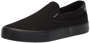 Lugz Men's Clipper Classic Slip-on Fashion Sneaker, Black, 4