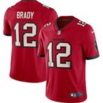 Nike Tom Brady Tampa Bay Buccaneers NFL Boys Youth 8-20 Red Home On-Field Game Day Jersey