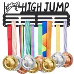 SUPERDANT High Jump Medal Holder Pole Vaulting Display Hanger Medal Trophy Display Sport Rack Awards Metal Lanyard Sturdy Over 60 Medals Gifts for Athletes