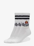 Ellesse Pullo Socks, White, Size 9-11.5 (Pack of 3)