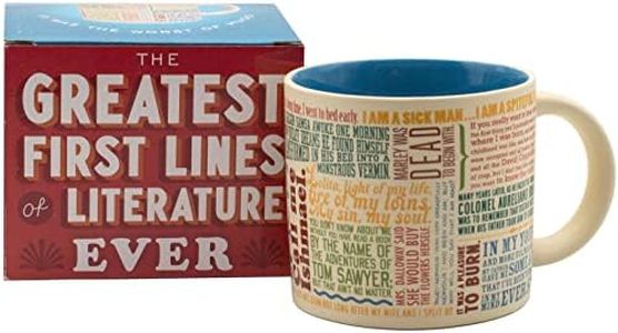 First Lines Literature Coffee Mug - The Greatest Opening Lines of Literature, from Anna Karenina to Slaughterhouse Five - Comes in a Fun Gift Box