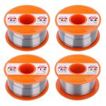 Zocipro 4Pcs Soldering Wire, 50g/100g Solder Wire with Rosin Core Solder Tin Wire for Electrical Soldering Components Repair and DIY (0.6mm/0.8mm/1mm/2mm)