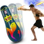 Inflatable Punching Tower Bag Boxing Column Tumbler Sandbags Fitness/Training/Fun Activity, Boxing Target Bag for Children Teens Adult (165CM Green)