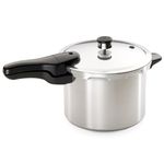 Presto 6-Quart Aluminum Pressure Cooker, Silver