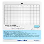 SOMOLUX Adhesive Cutting Mat Standard-Grip 5 Pcs Suit for Silhouette Cameo, Kricut Die Cutting Machine, 12 ×12 Value Pack