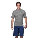 Banana Boat Mens Short Sleeve Performance TEE, Space Grey, XL