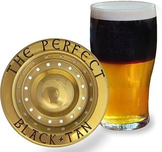 The Perfect Black and Tan Beer Layering Tool - Bar Accessory for Layered Beer Cocktails (Gold PVD Stainless Steel)