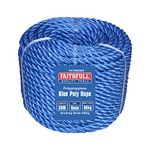 Faithfull FAIRB3060-TB Blue Poly Rope 6mm 30m