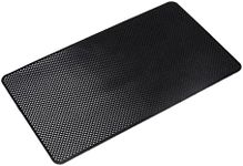 EFORCAR Anti-slip Mat,Car Dashboard Non-slip Pad,Silicone Gel Car Anti-slip Mat For Cellphone Ornaments Fixed Center Console Grid Holds Cell Phones,Sunglasses,Coins,Keys etc - Black