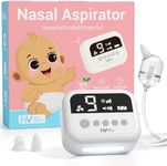 HEYVALUE Nasal Aspirator for Baby, Electric Nose Suction for Baby with 9 Levels Suction, Night Light and Nursery Rhyme Soothing Function, Hospital Grade Nose Sucker with Food-Grade Silicone Tips