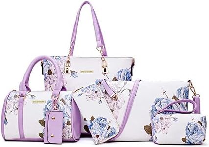 Women Designer Pureses And Handbags Set Satchel Shoulder Bags Tote Bags 6pcs Wallets Size: Free