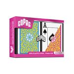 Copag Neoteric, Plastic Playing Cards, Poker Size, Jumbo Index, Pink, Double Deck Set