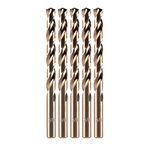 amoolo 3/8" Cobalt Drill Bit(5Pcs), M35 HSS Metal Drill Bit Set for Hard Metal, Stainless Steel, Cast Iron