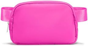 Fanny Pack Women Crossbody Bag Everywhere Belt Bag Women Cross Body Bag for Woman Fanny Packs Women Pink Belt Bag Fanny Packs for Women Cross Body Waist Bag for Women Pink Crossbody Purse (Hot Pink)