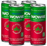 Wowie | Hemp Infused Sparkling Beverage for Stress and Anxiety Relief | All-Natural, Low Calorie | Non Alcoholic | Herbal Adaptogens Drink | 12oz Sleek Can