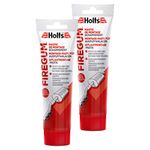 Holts 2 x exhaust system, mounting paste, Firegum tube, car care, pipe connection, gas-tight, heat-resistant, 150 g, 204204