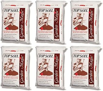 Michigan Peat Garden Magic Potting Soil with Perlite for Lawns, Gardens, and Raised Planting Beds with Reed Sedge, Peat, and Sand, 40 Pounds (6 Pack)