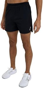 TCA Flyweight Pantaloncino Leggero da Uomo con Tasche con Zip - Nero, XXL