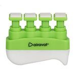 Airavat Finger Exerciser, Finger Hand Grip, Finger Exerciser Hand Grip Strengthener, Finger Muscles, Knuckles, Hands, Finger Strengthening for Guitar Practice, Rock Climbing And Therapy Training (Green)