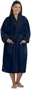 Women's Microfiber Robe by BOCA TERRY - Luxury Hotel Bathrobe, Long Spa Robes for Women - Generous Sizing