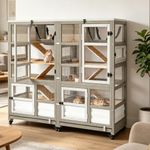 60" L 5-Tier Guinea Pig Cage on Whe