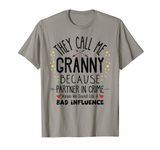 Granny Partner In Crime Favorite Grandma Gift for Women T-Shirt