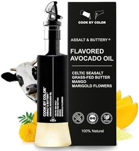 Flavored Cold Pressed Avocado Oil for Cooking, Organic Avocado Oil, Cooking Oil for Keto, Vegan, Kosher, No Sodium, GMO, MSG or Additives, Frying Oil, 350 mL, 11.8 Fl Oz, Assalt & Buttery Flavor