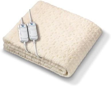 Beurer 1 x Komfort Fitted Double Dual Control Heated Mattress Cover, Fleece