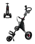 Caddytek CaddyLite 11.5 V3 3 Wheel Golf Push Cart - Lightweight, Easy To Fold