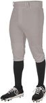 CHAMPRO Men's Standard Triple Crown 2.0 Baseball Knickers, Grey