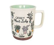 Blue Sky Ceramic Crazy Plant Lady 18 Oz Mug