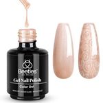 Beetles Gel Polish 15ml Starry Gold Fall Autumn Pink Gel Nail Polish Chrome Gel Nail Polish Soak Off LED Nail Lamp Gel Polish Nail Art Manicure Nude Gel Polish