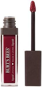 Burt's Bees 100% Natural Glossy Liquid Lipstick, Rushing Rose, 1 Tube