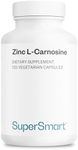 SuperSmart - Zinc L-Carnosine 75mg per Day (Well-Tolerated) - Zinc Carnosine Supplement | Non-GMO & Gluten Free - 120 Vegetarian Capsules