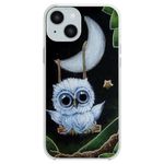 FancyCase for iPhone 15 Case (6.1inch)-Lovely Moon Owl Design Cute Cartoon Animal Pattern Flexible TPU Protective Case Compatible with iPhone 15 (Moon Owl)