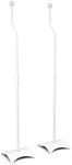 AVF EAK80W-A Speaker Floor Stands, Metal Base, Adjustable Height (Set of 2), White