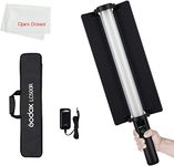 GODOX LC500R RGB LED Light Stick Lighting,2500K-8500K Full Color, 14 Lighting Effects, with Barndoor & Carry Bag (Remote Not Included)