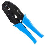 Voilamart Ratchet Crimping Tool for Insulated Electrical Connectors, Terminal Crimper 0.5-6.0 mm² 22-10 AWG