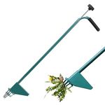Weed Puller & Weed Remover Tool with Long Handle, Stand Up Weeder Hand Tool with 6 Claws and Grabber - Perfect for Dandelions, Thistles, Crabgrass etc - Green