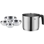 WMF Küchenschüssel Gourmet Set 4 TLG. 0645709990 & 794769990 milk pot Ø 14 cm approx. 1,7l pouring rim Cromargan stainless steel brushed suitable