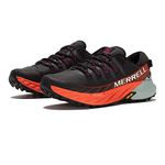 Merrell Women's Agility Peak 4 Boat Shoe, Black Orange Red, 7 UK