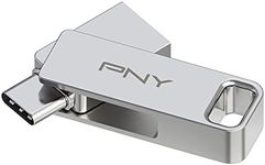 PNY 256GB DUO LINK USB 3.2 Type-C Dual Flash Drive for Android Devices and Computers - External Mobile Storage for Photos, Videos, and More - 200MB/s